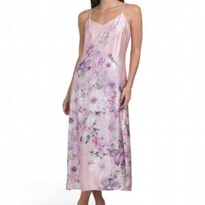Rachel Zoe Floral Pink & Purple Floral Slip Dress Size M